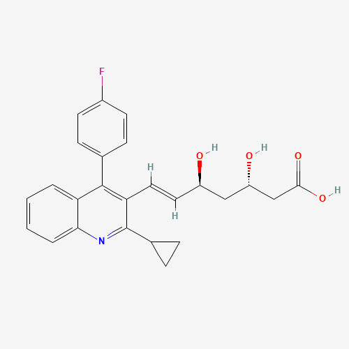 (3S,5S,6E)-7-[2-Cyclopropyl-4-(4-fluorophenyl)-3-quinolinyl]-3,5-dihydroxy-6-heptenoic acid (CAS: 688735-41-3) - Related Chemical Product