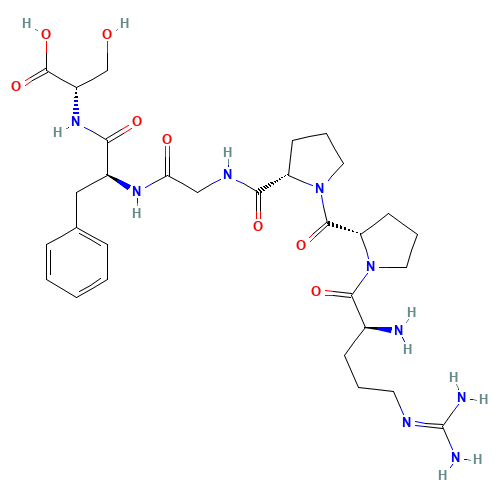 N<sup>5</sup>-(Diaminomethylene)-L-ornithyl-L-prolyl-L-prolylglycyl-L-phenylalanyl-L-serine (CAS: 23815-88-5) - Related Chemical Product