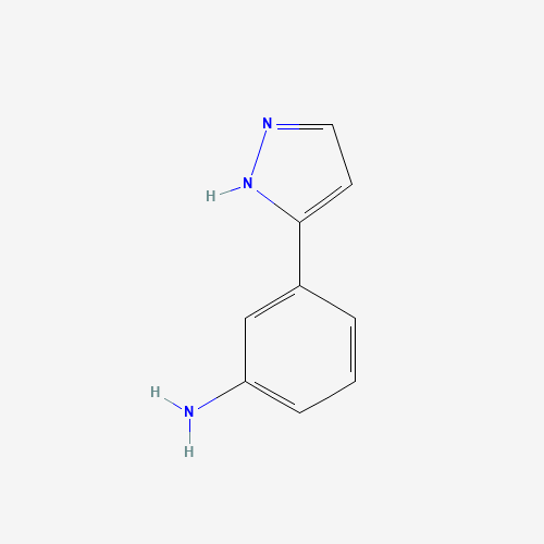 benzenamine, 3-(1H-pyrazol-3-yl)- (CAS: 89260-46-8) - Related Chemical Product