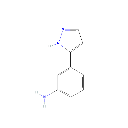 benzenamine, 3-(1H-pyrazol-3-yl)- (CAS: 89260-46-8) - Related Chemical Product