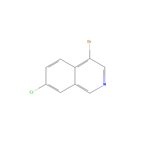 4-Bromo-7-chloroisoquinoline (CAS: 953421-72-2) - Chemical Structure and Molecular Formula 
