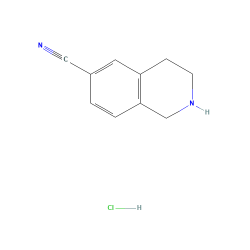 1,2,3,4-Tetrahydro-6-isoquinolinecarbonitrile hydrochloride (1:1) (CAS: 171084-93-8) - Chemical Structure and Molecular Formula 