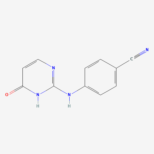 4-[(4-Hydroxypyrimidin-2-yl)amino]benzonitrile (CAS: 189956-45-4) - Chemical Structure and Molecular Formula 