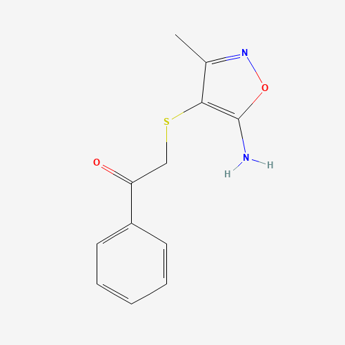 2-[(5-Amino-3-methyl-1,2-oxazol-4-yl)sulfanyl]-1-phenylethanone (CAS: 140454-99-5) - Related Chemical Product