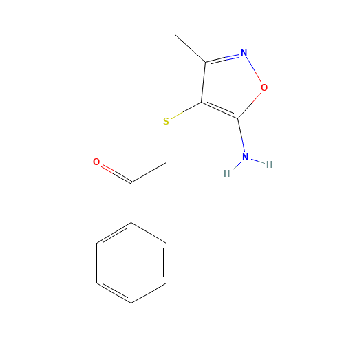 2-[(5-Amino-3-methyl-1,2-oxazol-4-yl)sulfanyl]-1-phenylethanone (CAS: 140454-99-5) - Related Chemical Product