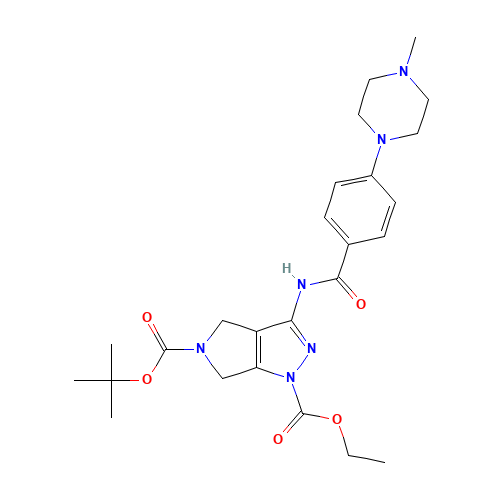 3-[[4-(4-methylpiperazin-1-yl)benzoyl]amino]-4,6-dihydropyrrolo[3,4-c]pyrazole-1,5-dicarboxylic acid (CAS: 761443-69-0) - Related Chemical Product