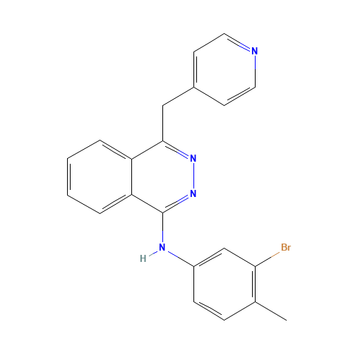 N-(3-Bromo-4-methylphenyl)-4-(4-pyridinylmethyl)-1-phthalazinamine (CAS: 300842-64-2) - Related Chemical Product