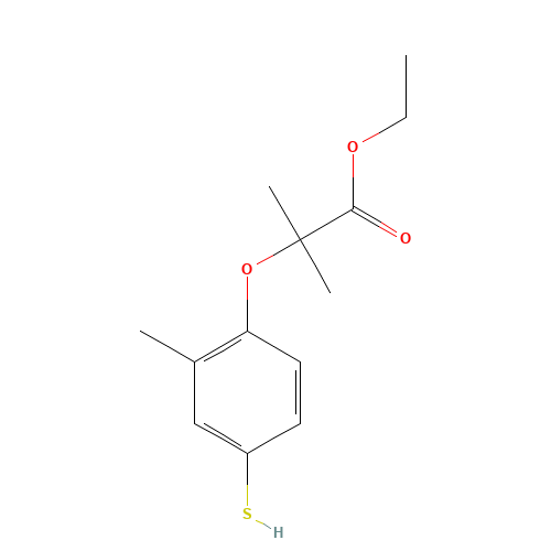 ethyl 2-methyl-2-(2-methyl-4-sulfanyl-phenoxy)propanoate (CAS: 447406-77-1) - Related Chemical Product