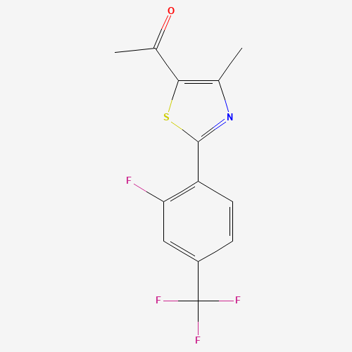 1-[2-[2-fluoro-4-(trifluoromethyl)phenyl]-4-methyl-thiazol-5-yl]ethanone (CAS: 447406-74-8) - Related Chemical Product