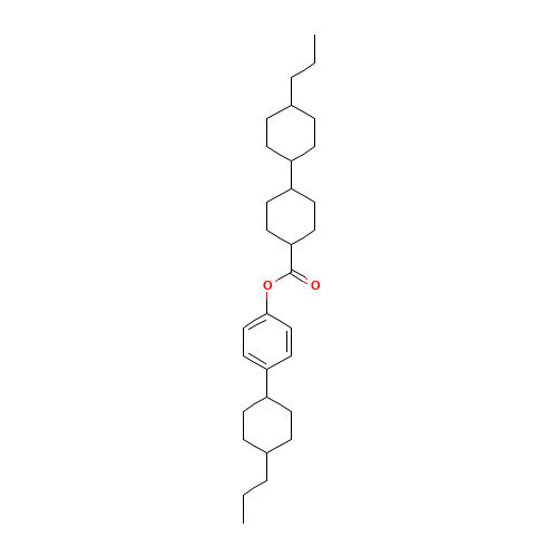 4'-Phenyl-4,4''-dipropyl-1,1':4',1''-ter(cyclohexane)-1'-carboxylate (CAS: 88038-92-0) - Chemical Structure and Molecular Formula 