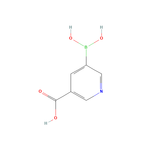 5-(dihydroxyboryl)nicotinic acid (CAS: 913836-03-0) - Chemical Structure and Molecular Formula 