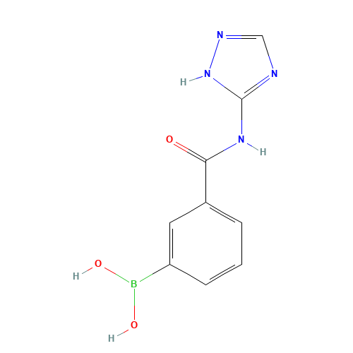 [3-(1H-1,2,4-Triazol-3-ylcarbamoyl)phenyl]boronic acid (CAS: 871333-05-0) - Related Chemical Product