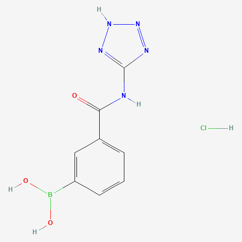 [3-(1H-Tetrazol-5-ylcarbamoyl)phenyl]boronic acid hydrochloride (1:1) (CAS: 850567-38-3) - Related Chemical Product