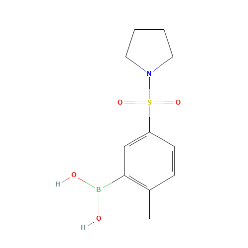 [2-Methyl-5-(1-pyrrolidinylsulfonyl)phenyl]boronic acid (CAS: 871333-01-6) - Related Chemical Product