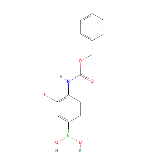 (4-{[(Benzyloxy)carbonyl]amino}-3-fluorophenyl)boronic acid (CAS: 874290-60-5) - Related Chemical Product