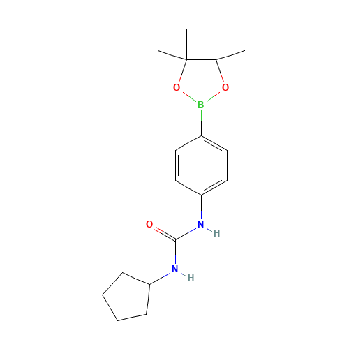 1-Cyclopentyl-3-[4-(4,4,5,5-tetramethyl-1,3,2-dioxaborolan-2-yl)phenyl]urea (CAS: 874297-80-0) - Related Chemical Product