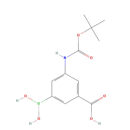 3-(Dihydroxyboryl)-5-({[(2-methyl-2-propanyl)oxy]carbonyl}amino)benzoic acid (CAS: 913835-72-0) - Related Chemical Product