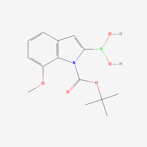 [1-(tert-butoxycarbonyl)-7-methoxy-1H-indol-2-yl]boronic acid (CAS: 913835-81-1) - Related Chemical Product