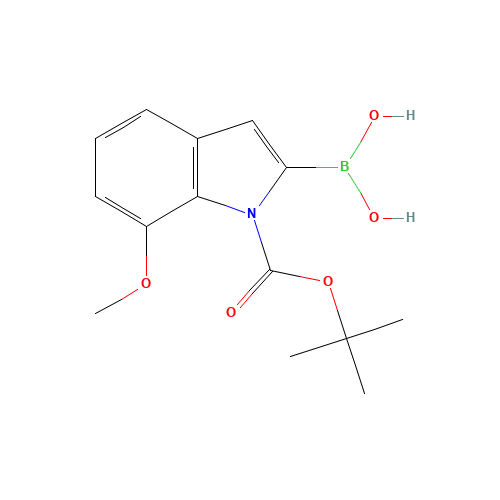 [1-(tert-butoxycarbonyl)-7-methoxy-1H-indol-2-yl]boronic acid (CAS: 913835-81-1) - Related Chemical Product
