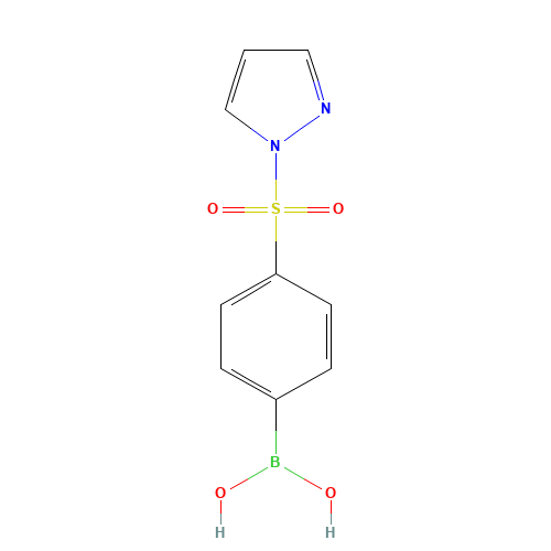 [4-(1H-Pyrazol-1-ylsulfonyl)phenyl]boronic acid (CAS: 957061-02-8) - Related Chemical Product