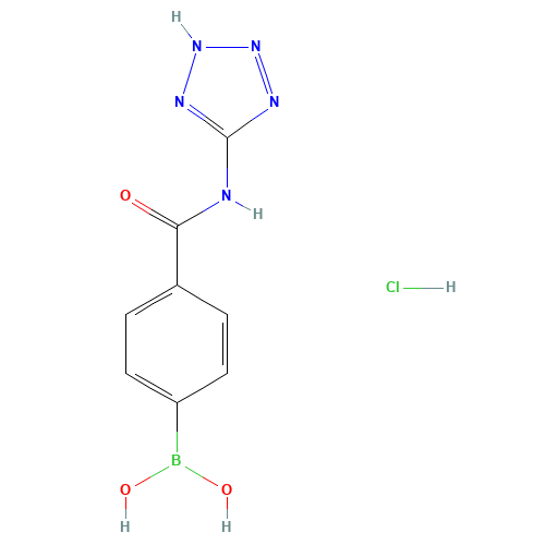 [4-(1H-Tetrazol-5-ylcarbamoyl)phenyl]boronic acid hydrochloride (1:1) (CAS: 850568-31-9) - Related Chemical Product