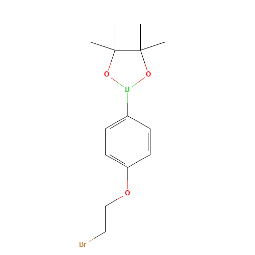 2-[4-(2-Bromoethoxy)phenyl]-4,4,5,5-tetramethyl-1,3,2-dioxaborolane (CAS: 913836-27-8) - Related Chemical Product