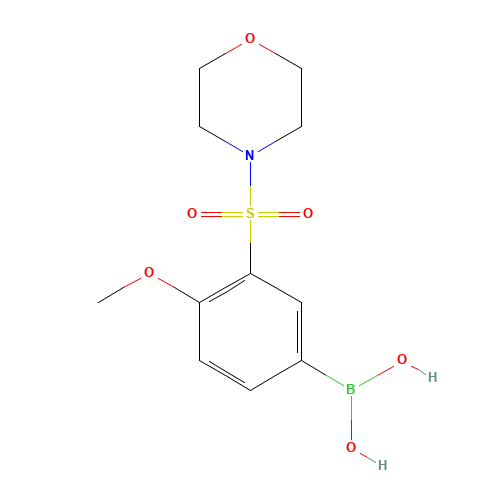[4-Methoxy-3-(4-morpholinylsulfonyl)phenyl]boronic acid (CAS: 871333-02-7) - Related Chemical Product