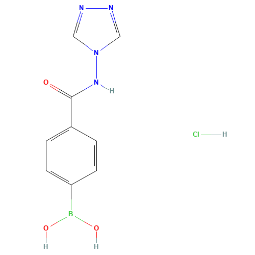 [4-(4H-1,2,4-Triazol-4-ylcarbamoyl)phenyl]boronic acid hydrochloride (1:1) (CAS: 850568-29-5) - Related Chemical Product