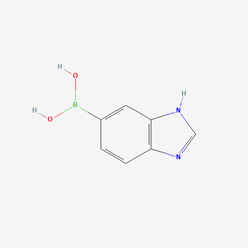 1H-Benzimidazol-5-ylboronic acid (CAS: 1228183-22-9) - Chemical Structure and Molecular Formula 
