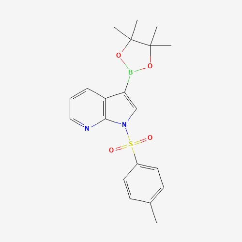 1-[(4-Methylphenyl)sulfonyl]-3-(4,4,5,5-tetramethyl-1,3,2-dioxaborolan-2-yl)-1H-pyrrolo[2,3-b]pyridin (CAS: 866545-91-7) - Related Chemical Product