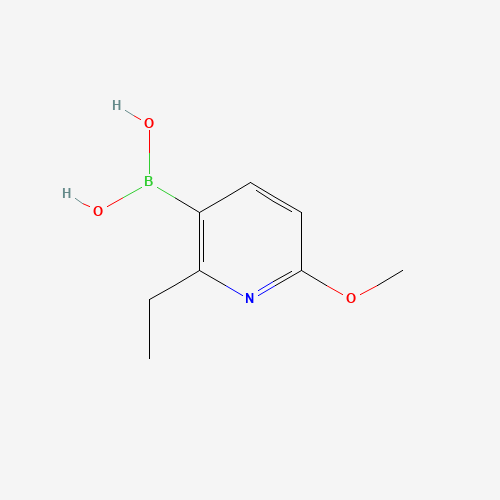 (2-Ethyl-6-methoxy-3-pyridinyl)boronic acid (CAS: 848360-87-2) - Chemical Structure and Molecular Formula 