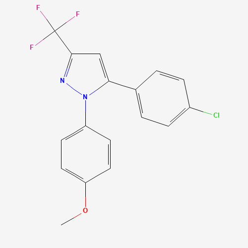 5-(4-Chlorophenyl)-1-(4-methoxyphenyl)-3-(trifluoromethyl)-1H-pyrazole (CAS: 188817-13-2) - Related Chemical Product