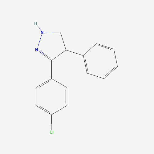 3-(4-Chlorophenyl)-4-phenyl-4,5-dihydro-1H-pyrazole (CAS: 59074-26-9) - Related Chemical Product