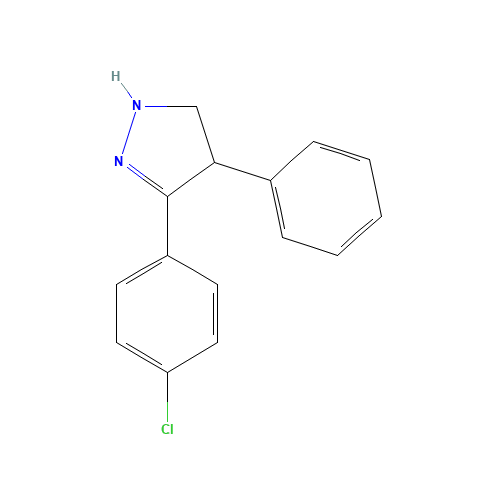 3-(4-Chlorophenyl)-4-phenyl-4,5-dihydro-1H-pyrazole (CAS: 59074-26-9) - Related Chemical Product