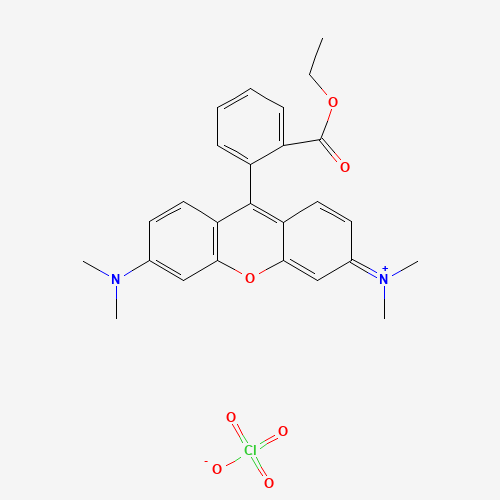 6-(Dimethylamino)-9-[2-(ethoxycarbonyl)phenyl]-N,N-dimethyl-3H-xanthen-3-iminium perchlorate (CAS: 115532-52-0) - Related Chemical Product