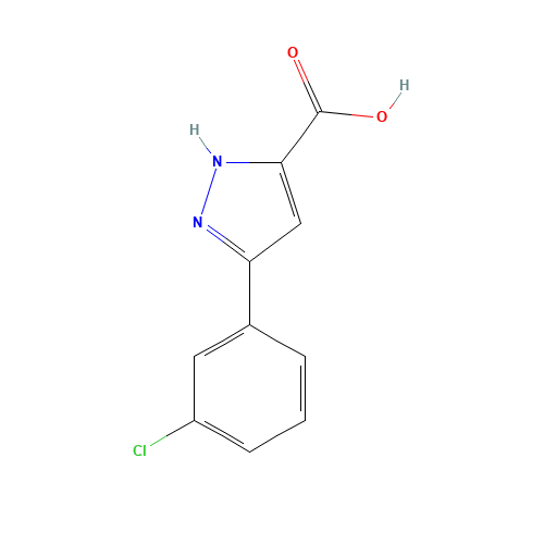 3-(3-Chlorophenyl)-1H-pyrazole-5-carboxylic acid (CAS: 595610-50-7) - Related Chemical Product