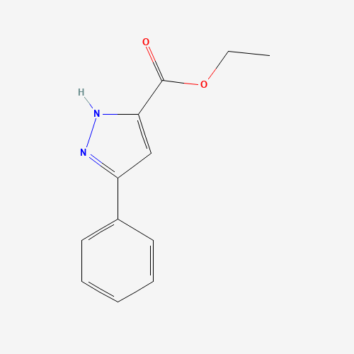 1H-pyrazole-3-carboxylic acid, 5-phenyl-, ethyl ester (CAS: 13599-12-7) - Chemical Structure and Molecular Formula 