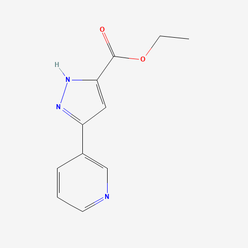 Ethyl 3-(Pyridin-3-yl)-1H-Pyrazole-5-Carboxylate (CAS: 251658-58-9) - Chemical Structure and Molecular Formula 