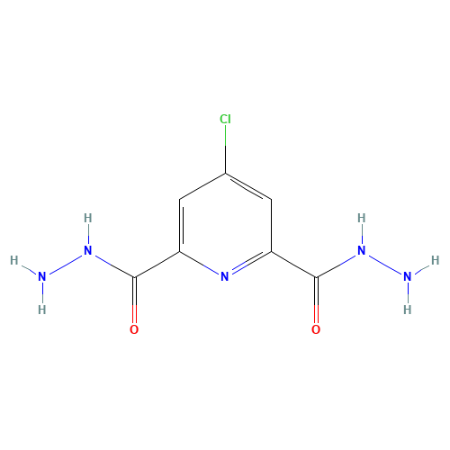 4-Chloro-2,6-pyridinedicarbohydrazide (CAS: 98276-29-0) - Chemical Structure and Molecular Formula 