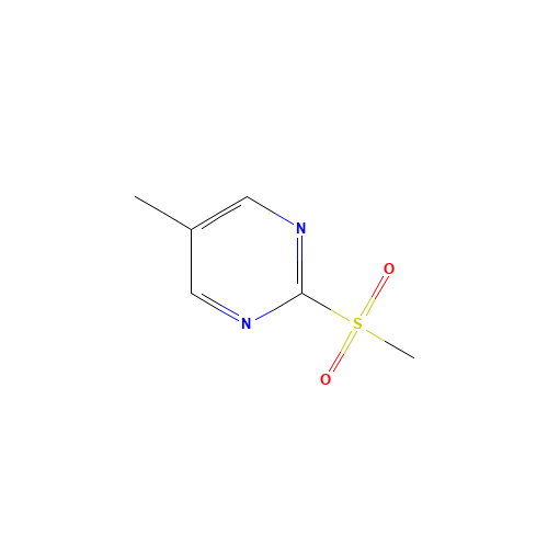 5-Methyl-2-(methylsulfonyl)pyrimidine (CAS: 38275-45-5) - Chemical Structure and Molecular Formula 