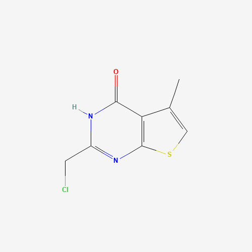 2-(chloromethyl)-5-methylthieno[2,3-d]pyrimidin-4(3H)-one (CAS: 568577-81-1) - Chemical Structure and Molecular Formula 