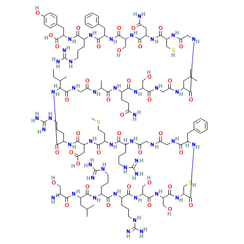 (2S)-2-[[(2S)-2-[[(2S)-2-[[(2S)-2-[[(2S)-4-amino-2-[[(4R,10S,16S,19S,22S,28S,31S,34S,37S,40S,49S,52R)-52-[[(2S)-2-[[(2S)-2-[[(2S)-2-[[(2S)-2-[[(2S)-2-[[(2S)-2-amino-3-hydroxy-propanoyl]amino]-4-methyl-pentanoyl]amino]-5-guanidino-pentanoyl]amino]-5-guanid (CAS: 91917-63-4) - Related Chemical Product