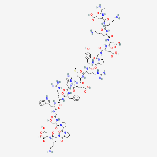 L-Alanyl-L-a-glutamyl-L-lysyl-L-lysyl-L-a-aspartyl-L-a-glutamylglycyl-L-prolyl-L-tyrosyl-L-arginyl-L-methionyl-L-a-glutamyl-L-histidyl-L-phenylalanyl-L-arginyl-L-tryptophylglycyl-L-seryl-L-prolyl-L-prolyl-L-lysyl-L-aspartic acid (CAS: 17908-57-5) - Related Chemical Product