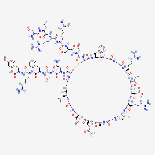 (2S)-2-[[(2S)-2-[[(2S)-2-[[(2S)-2-[[(2S)-4-amino-2-[[(1R,7S,13S,16S,19S,25S,28S,31S,34S,37S,46S,49R)-49-[[(2S)-2-[[(2S)-2-[[(2S)-2-[[(2S)-2-[[(2S)-2-[[(2S)-2-amino-3-hydroxy-propanoyl]amino]-4-methyl-pentanoyl]amino]-5-guanidino-pentanoyl]amino]-5-guanidi (CAS: 88898-17-3) - Related Chemical Product