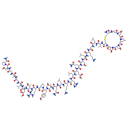 N-{[(4R,7S,10S,13S,16S,19S,22R)-22-Amino-7-(1-hydroxyethyl)-10,16-bis(hydroxymethyl)-13-isobutyl-19-methyl-6,9,12,15,18,21-hexaoxo-1,2-dithia-5,8,11,14,17,20-hexaazacyclotricosan-4-yl]carbonyl}-L-valy (CAS: 100016-62-4) - Related Chemical Product
