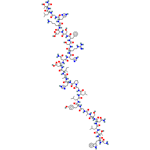 Glycyl-L-tryptophyl-L-threonyl-L-leucyl-L-asparaginyl-L-seryl-L-alanylglycyl-L-tyrosyl-L-leucyl-L-leucylglycyl-L-prolyl-L-histidyl-L-alanyl-L-isoleucyl-L-a-aspartyl-L-asparaginyl-L-histidyl-L-arginyl-L-seryl-L-phenylalanyl-L-seryl-L-a-aspartyl-L-lysyl-L-h (CAS: 114547-31-8) - Related Chemical Product