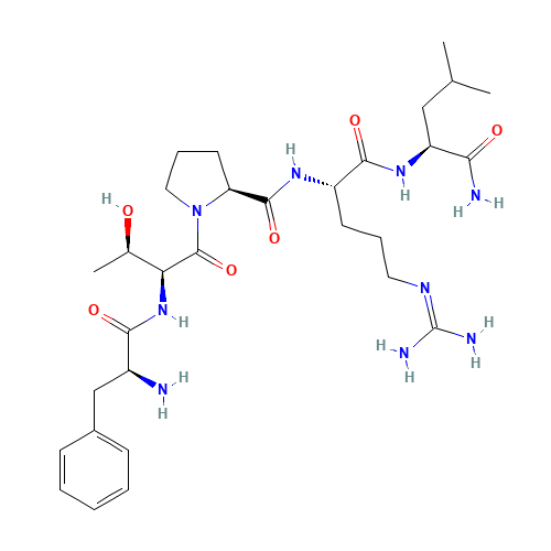 L-Phenylalanyl-L-threonyl-L-prolyl-N<sup>5</sup>-(diaminomethylene)-L-ornithyl-L-leucinamide (CAS: 104191-78-8) - Related Chemical Product