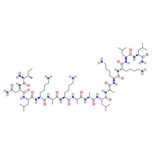 L-Isoleucyl-L-asparaginyl-L-leucyl-L-lysyl-L-alanyl-L-lysyl-L-alanyl-L-alanyl-L-leucyl-L-alanyl-L-lysyl-L-lysyl-L-leucyl-L-leucinamide (CAS: 145854-61-1) - Related Chemical Product