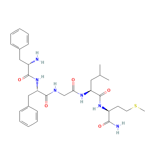 L-Phenylalanyl-L-phenylalanylglycyl-L-leucyl-L-methioninamide (CAS: 51165-05-0) - Related Chemical Product