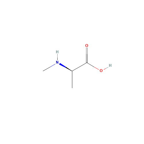 N-methyl-D-alanine (CAS: 29475-64-7) - Chemical Structure and Molecular Formula 